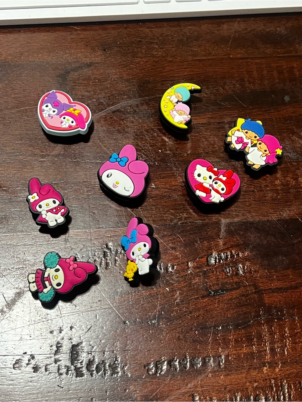 Sanrio My Melody & Friends Pink Character Shoe Charms - 6 pcs
